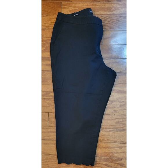 Talbots Slim Crop Curvy Women's 16W Black Flat Front Capri Pants - Picture 10 of 16